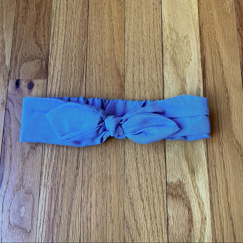 Light Blue Bow Headband